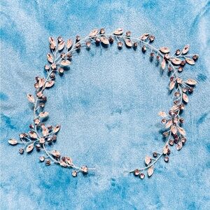 Elegant Silver Leaf Headpiece